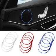Aluminium alloy Car Door Loudspeaker Audio Speaker Trim Ring Cover Accessories For Mercedes-Benz C E GLC class W205 W213 X253