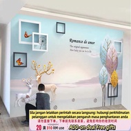 Get QM Nordic TV Background Wallpaper3DSimple Living Room Sofa Video Wall Decorative Wallpaper8DThre