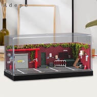Adepe 1/64 Garage Display Case Diorama Acrylic Cover Alloy Car Model Display Box