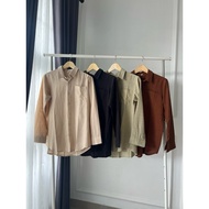KEMEJA Linen Shirt viscose linen Shirt/ Basic linen Shirt/