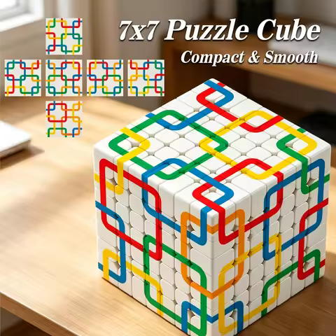 7x7 Square Grid Cubes, High-Difficulty Speed Cubes, 7x7x7 3D Puzzle Cubes, Birthday Gifts/Best Holid