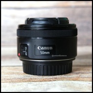 #Bekas! LENSA FIX CANON 50mm STM LIKE NEW FOR KAMERA CANON - LENSA