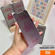Tempered Glass Ceramics Privasi/SPY Anti Pecah For XIAOMI X3 M3 4A 5A 5 6 7 8 9 9A 9C 9T 10 N