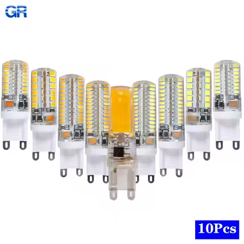 10pcs/lot G9 LED Light Bulb 6W 7W 9W 10W 12W 220V Lamp Cold White/Warm White SMD2835 3014 Silica Gel