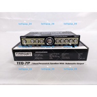 Pre Amp 7 Band Equalizer With Subwoofer Output Brand Target Audio TEQ-7P