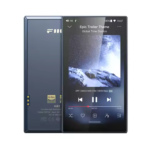 FiiO M21 Android 13 Hi-Res Audio Music Player MP3 with 4 CS43198 DAC chips Snapdragon 680 950mW Outp