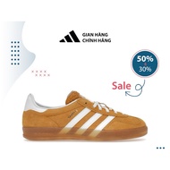 [ Genuine ] ADIDAS GAZELLE INDOOR SHOES ‘ORANGE PEEL WHITE’ HQ8716"