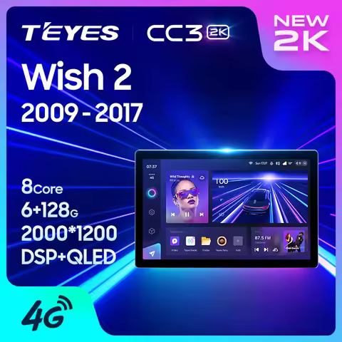 TEYES CC3 2K For Toyota Wish 2 II XE20 2009 - 2017 11inch or 13inch Car Radio Multimedia Video Playe