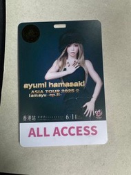 濱崎步演唱會工作證