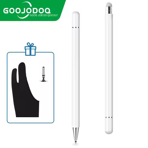 GOOJODOQ Universal Stylus Pen 2-In-1 Aluminum Automatically Absorb Pen For Tablet iPad Xiaomi Samsun