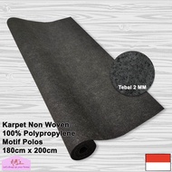 Karpet non woven lantai brudu bludru polos alas kasur duduk masjid mesjid mushola pameran panggung 1