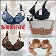 D202|Plus Size 36-46 Women’s Full Cup Coverage Cotton Non Wired No Dawai Lady’s Bra Baju Dalam Wanit