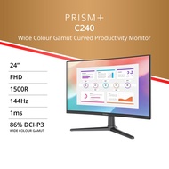 PRISM+ C240 | 24" 144Hz 1ms 1500R Curved Productivity Monitor [1920 x 1080]