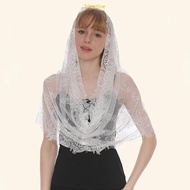 NICE Lace for Head Scarf For Church Mantilla Lace Scarf Chapel Veil Catholic Mass Spanish Mantillas 