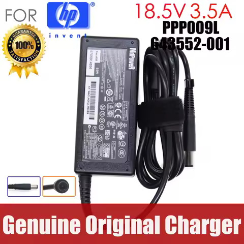 Original 18.5V 3.5A AC adapter laptop charger For HP Elitebook 740 810 820 840 850 G1 G2 probook 640