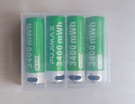 PUJIMAX浦基 USB-C可充AA/2A電池