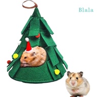 Blala Hamster Mouse Hideout Festive House Christmas Tree Shape Model Hamster Nest Habitats Decors Hideout