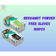 BERGAMOT POWDER FREE GLOVES (100PCS)