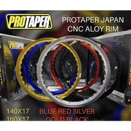 PROTAPER JAPAN CNC ALLOY RIM { 1PCS }  = 1.40 X 17 INCH / 1.60 X17 INCH / 1.60 X18 INCH