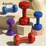 Genuine Agnite multi-level dumbbells for men and women - PVC coated with super durable cast iron - g