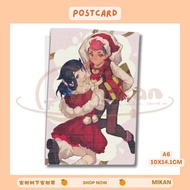 +MikanTree+ Post Card Pokemon Horizons Anime Animation Doujin Art Christmas Wishing celebration card