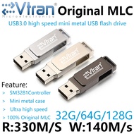 eVtran 330M/s MLC Flash Disk 32G 64G 128G USB3.1 highspeed U disk pendrive USB3.0 flashdrive SMI3281original MLC flash not slc