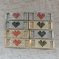 Life Accessories af1 Niche Design Hip-Hop Shoe Buckle Metal Trendy Accessories Decoration Heartbroke