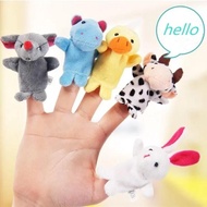 1PC Cute Baby Toys Cartoon Animal Hand Finger Puppets Pretend Play Plush Dolls Parent-child Game Props for Kids Girls Funny Gift