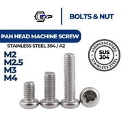 Exp (1PCS) Phillips Machine Screw Stainless Steel 304 Pan HeadM2 M2.5 M3 M4 JIS B1111