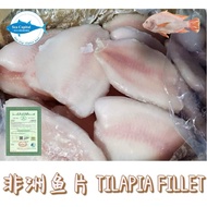 【HALAL】10KG TILAPIA FILLET SIZE 500-700 | 冷冻非洲鱼片