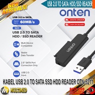 Onten USB 2.0 To SATA Cable 2.5 inch SSD HDD Reader OTN-5211