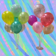 Happy Birthday Balloon Stand For Party Decoration Birthday Party Wedding 7PCS Adhesive Balloon Stand