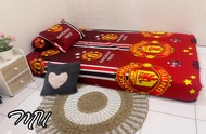 Sprei Fitted Karet Sprei Klub Bola Internasional Murah Sprei Manchester United 4 Pilihan Size No. 1