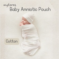 [myforet] Baby Amnion Pouch Cotton Swaddle – Thick & Cozy Sleeping Bag, Startle Reflex Support, Womb