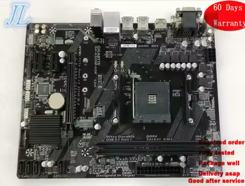 SYSTEM BOARDS For GIGABYTE GA-A320M-S2H Motherboard Micro ATX Socket AM4 A320 DDR4 LGA 1151 In Good 