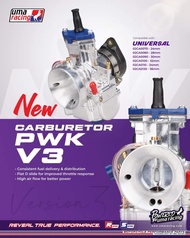 100% ORIGINAL UMA RACING UNIVERSAL PWK CARBURETOR VR V2 V3 28MM 30MM 32MM 34MM 36MM CABURETOR CARB L