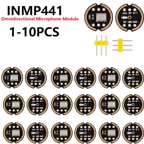 1-10PCS INMP441 Omnidirectional Microphone Module I2S Interface Low Power MEMS High Precision Digita