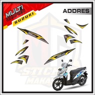 Suzuki ADDRESS ADDRESS MOTORCYCLE Striping Decal Variation Sticker 2018 2017 2016 2015
