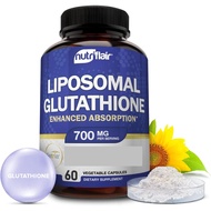 NutriFlair Liposomal Glutathione Supplement 60 Capsules Setria¨ 700mg - Pure Reduced, Stable Form L-