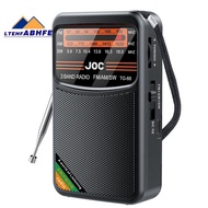 Pocket Radio Portable Mini Full Band Radio AM/FM/SW Radio with Rechargeable Battery Support Earphone