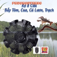 Ultra-durable plastic 8-door fish catcher, extremely easy to assemble CODE;HQ70