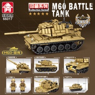 Leyi Building Blocks M60 Tank Military Heavy-Duty Chariot Model Assembling Ed
