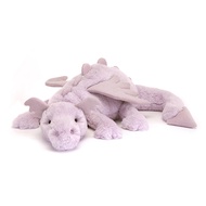 Jellycat Lavender Dragon Stuffed Animal, Huge