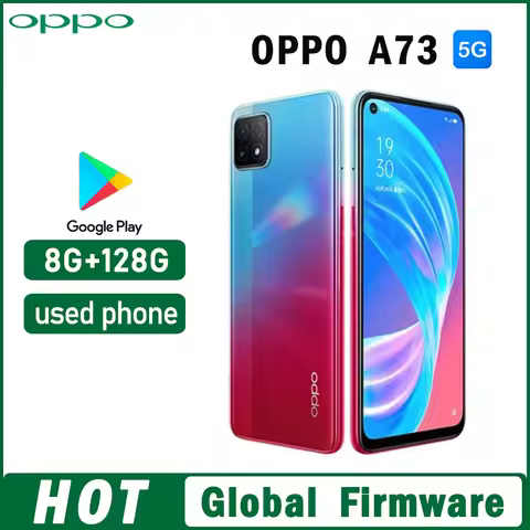 OPPO A73 5G smartPhone Global firmware CPU MTk Dimensity 720 4030mAh battery camera 16MP 8GB 128GB u