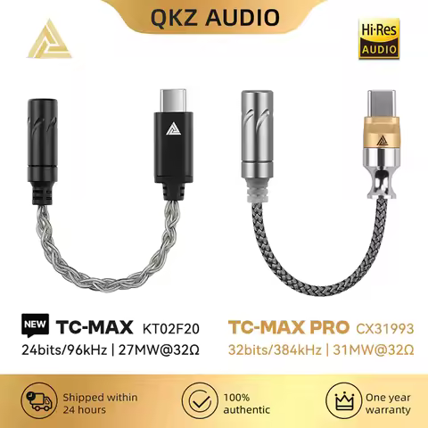 QKZ TC MAX Pro USB Type C To 3.5mm Headphone Amplifier Audio Decoder IEM AMP Mobile Phone Adapter Hi