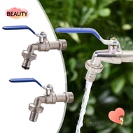 BEAUTY Water Faucet, Hose Irrigation Tap Joint Water Splitter Connector, Durable 1/2'' 3/4'' Garden Coupling Adapter Valve Switch IBC Tank