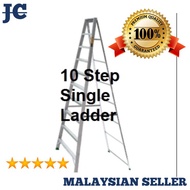 High Duty 10 Steps Ladder Quality Aluminium Single Sided