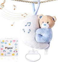 Piyen Neutral Baby Toys,Clip on &amp; Hanging for car seat,Stroller Hanging Baby Arch Toy,jellycat Rattle,Play Gym,newborn'gift,Blue Bear