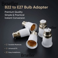 BRSELLER LED Lamp Adapter, Edison Screw B22 To E27 B22 To E27 Adapter, Durable Heat Resistant Anti B