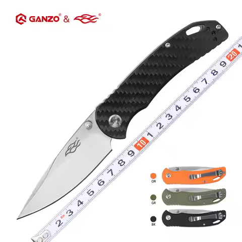 58-60HRC Ganzo G7531 model 440C blade G10 handle folding knife outdoor camping EDC tool Pocket Knife